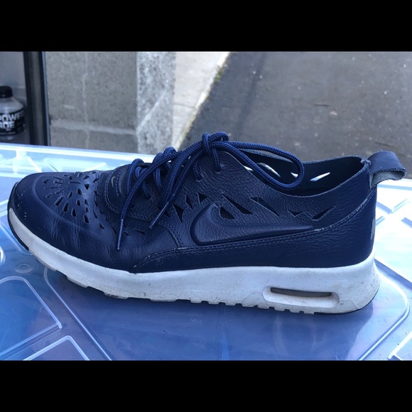 Nike Air Max Thea Joli Navy Cutout Running Shoes - Picture 7 of 10